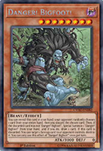 Danger! Bigfoot! - CYHO-EN082 Secret Rare 1st Edition