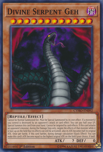 Divine Serpent Geh - CYHO-EN092 Common Unlimited