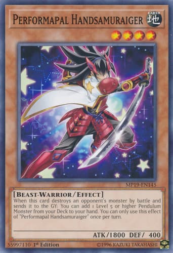 Performapal Handsamuraiger - CYHO-EN093 Common 1st Edition