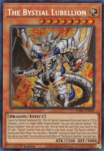 The Bystial Lubellion - DABL-EN009 Secret Rare 1st Edition