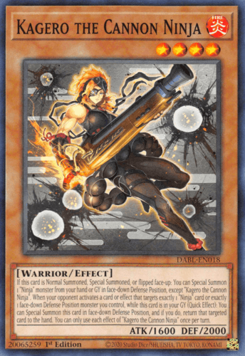 Kagero the Cannon Ninja - DABL-EN018 Common 1st Edition