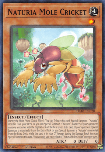 Naturia Mole Cricket - DABL-EN020 Common 1st Edition