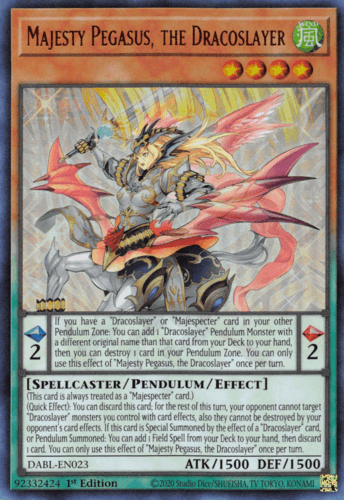 Majesty Pegasus, the Dracoslayer - DABL-EN023 Ultra Rare 1st Edition