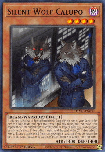 Silent Wolf Calupo - DABL-EN037 Common 1st Edition
