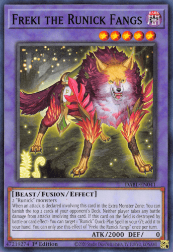 Freki the Runick Fangs - DABL-EN041 Common 1st Edition