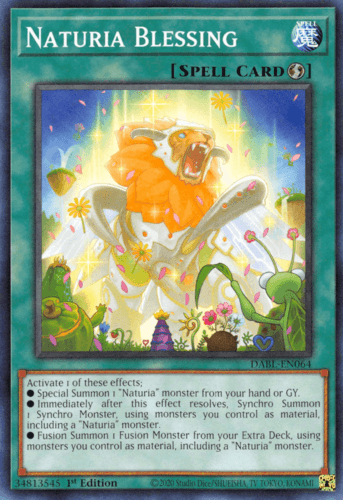 Naturia Blessing - DABL-EN064 Common 1st Edition