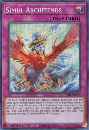 Simul Archfiends - DABL-EN078 Super Rare 1st Edition