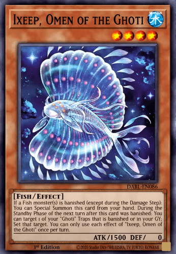 Ixeep, Omen of the Ghoti - DABL-EN086 Common 1st Edition