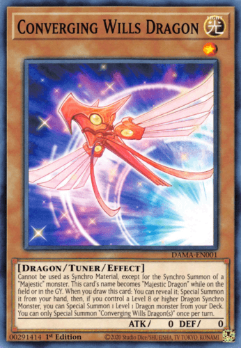 Converging Wills Dragon - DAMA-EN001 Common 1st Edition