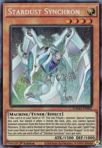Stardust Synchron - DAMA-EN002 Secret Rare 1st Edition