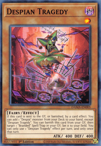 Despian Tragedy - DAMA-EN005 Common 1st Edition