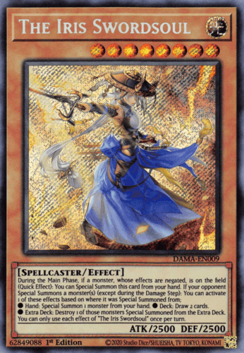The Iris Swordsoul - DAMA-EN009 Secret Rare 1st Edition