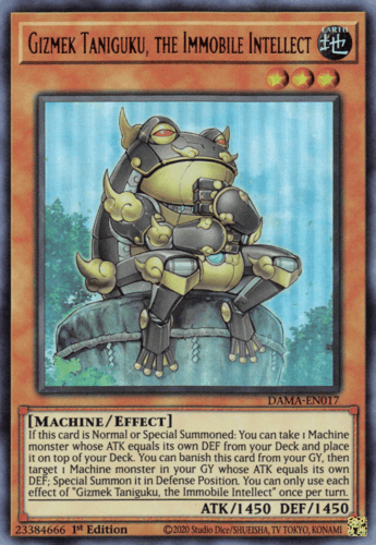 Gizmek Taniguku, the Immobile Intellect - DAMA-EN017 Ultra Rare 1st Edition
