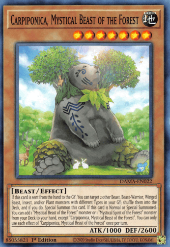 Carpiponica, Mystical Beast of the Forest - DAMA-EN022 Common 1st Edition