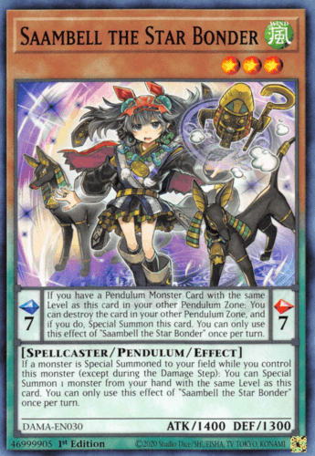 Saambell the Star Bonder - DAMA-EN030 Common 1st Edition