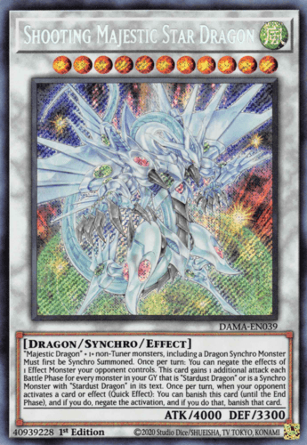 Shooting Majestic Star Dragon - DAMA-EN039 Starlight Rare 1st Edition