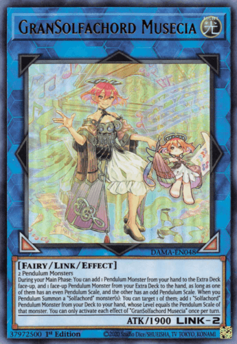 GranSolfachord Musecia - DAMA-EN048 Ultra Rare 1st Edition