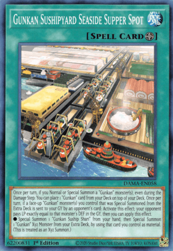 Gunkan Sushipyard Seaside Supper Spot - DAMA-EN058 Common 1st Edition