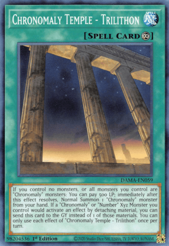 Chronomaly Temple - Trilithon - DAMA-EN059 Common 1st Edition