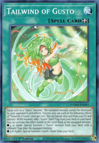 Tailwind of Gusto - DAMA-EN061 Common 1st Edition