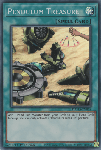 Pendulum Treasure - DAMA-EN068 Super Rare 1st Edition