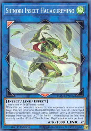 Shinobi Insect Hagakuremino - DAMA-EN096 Common 1st Edition