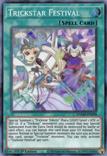 Trickstar Festival - DAMA-EN098 Super Rare 1st Edition