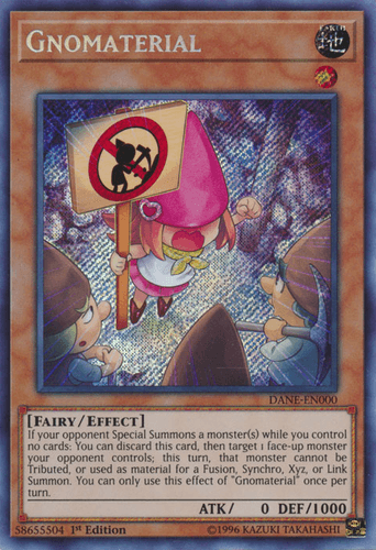 Gnomaterial - DANE-EN000 Secret Rare 1st Edition