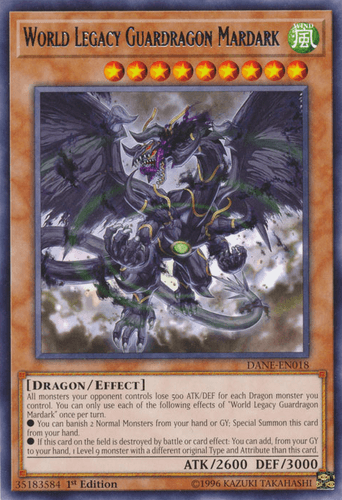 World Legacy Guardragon Mardark - DANE-EN018 Rare 1st Edition