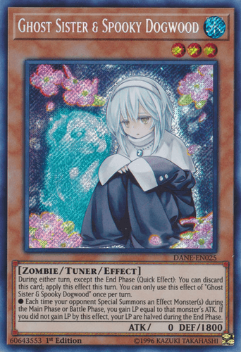 Ghost Sister & Spooky Dogwood - DANE-EN025 Secret Rare 1st Edition