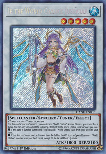 Ib the World Chalice Justiciar - DANE-EN035 Secret Rare Unlimited