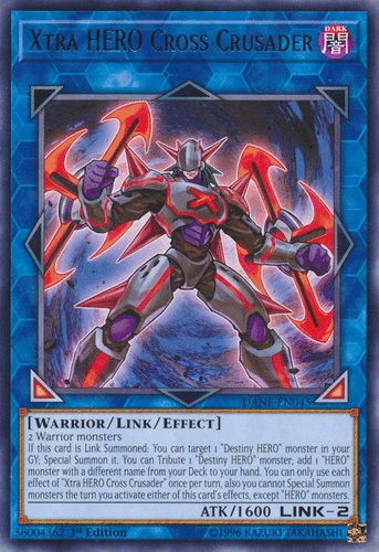Xtra HERO Cross Crusader - DANE-EN045 Rare 1st Edition