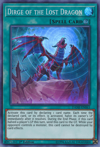Dirge of the Lost Dragon - DANE-EN063 Super Rare 1st Edition