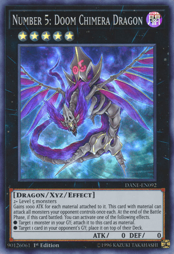 Number 5: Doom Chimera Dragon - DANE-EN092 Super Rare Unlimited