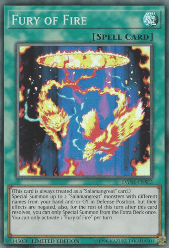 Fury of Fire - DANE-ENSE2 Super Rare Limited Edition