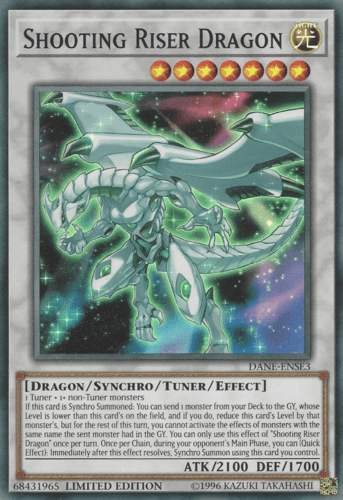 Shooting Riser Dragon - DANE-ENSE3 Super Rare Limited Edition