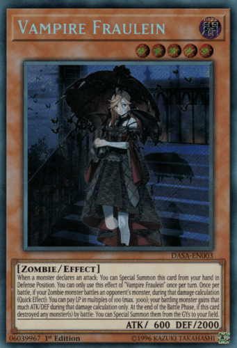 Vampire Fraulein - DASA-EN003 Secret Rare 1st Edition