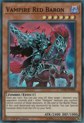 Vampire Red Baron - DASA-EN006 Super Rare 1st Edition