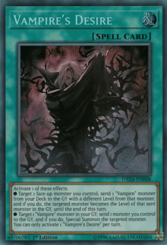 Vampire's Desire - DASA-EN008 Secret Rare Unlimited