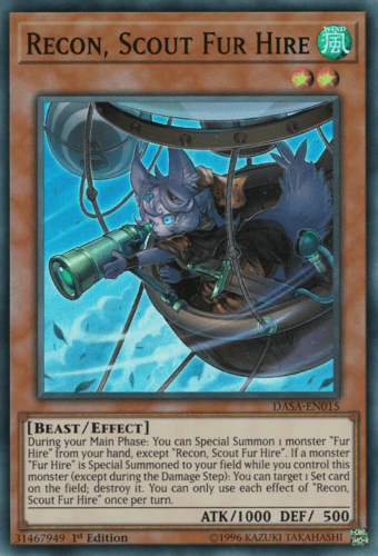 Recon, Scout Fur Hire - DASA-EN015 Super Rare 1st Edition