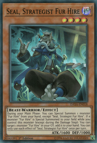 Seal, Strategist Fur Hire - DASA-EN018 Super Rare Unlimited