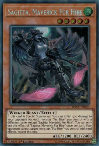 Sagitta, Maverick Fur Hire - DASA-EN020 Secret Rare Unlimited