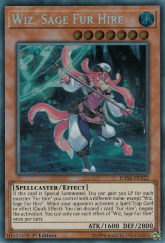 Wiz, Sage Fur Hire - DASA-EN022 Secret Rare Unlimited
