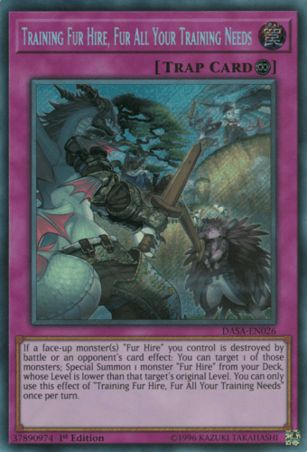 Training Fur Hire, Fur All Your Training Needs - DASA-EN026 Secret Rare Unlimited