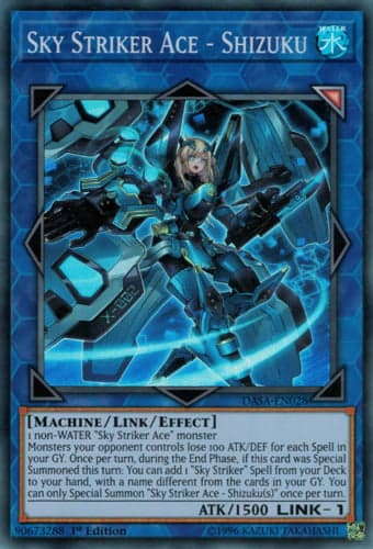 Sky Striker Ace - Shizuku - DASA-EN028 Super Rare 1st Edition