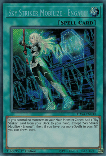 Sky Striker Mobilize - Engage! - DASA-EN030 Secret Rare Unlimited
