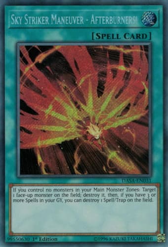 Sky Striker Maneuver - Afterburners! - DASA-EN031 Secret Rare Unlimited
