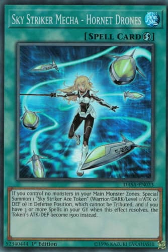 Sky Striker Mecha - Hornet Drones - DASA-EN033 Super Rare Unlimited