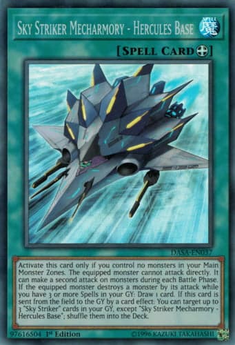 Sky Striker Mecharmory - Hercules Base - DASA-EN037 Super Rare 1st Edition