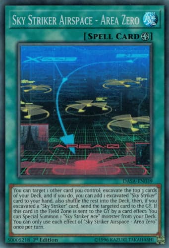 Sky Striker Airspace - Area Zero - DASA-EN039 Super Rare Unlimited